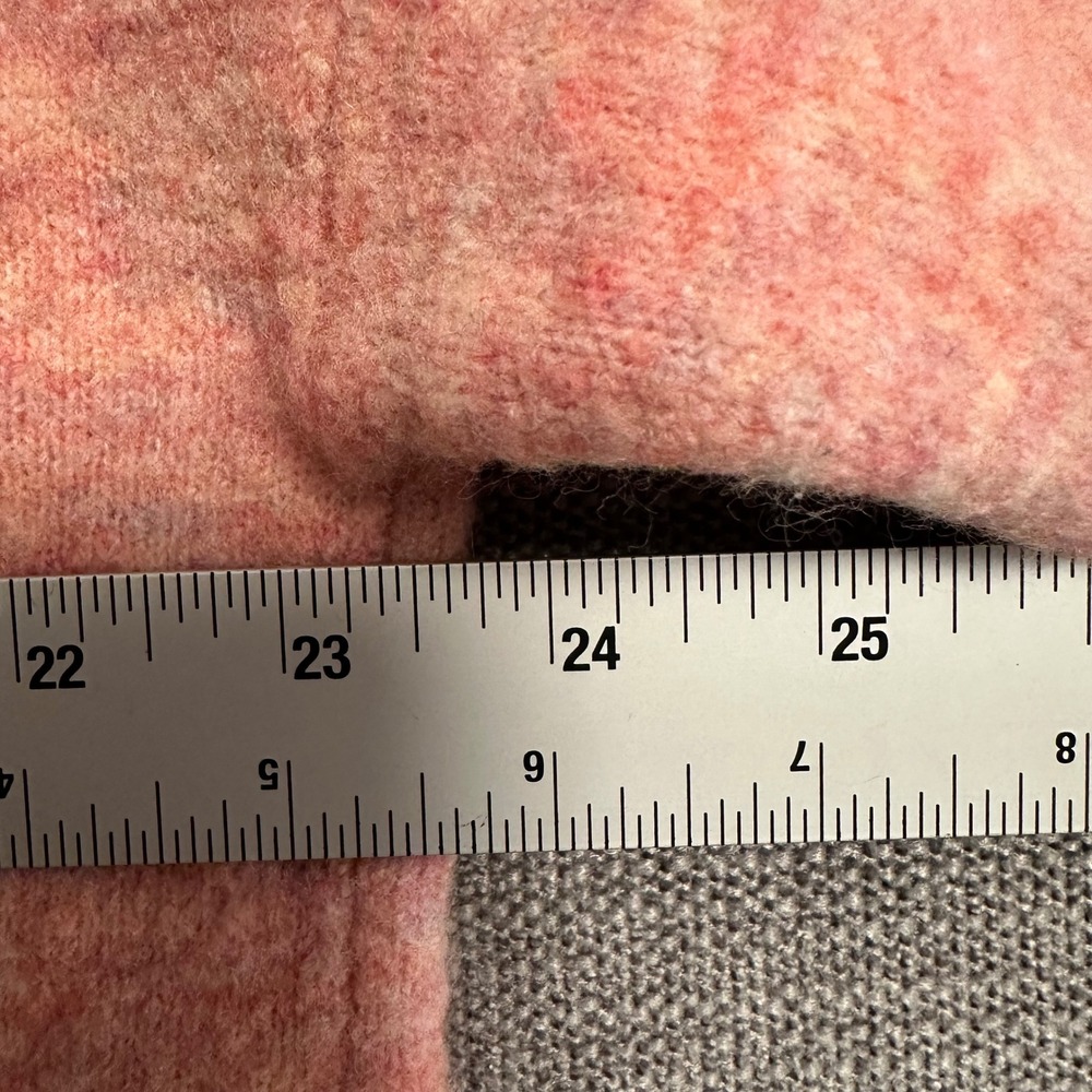 Whistles Turtleneck Sweater Women Medium Pink  Marl Knit Oversized - Picture 5 of 9
